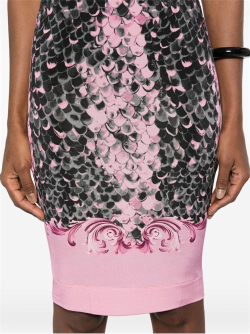 Abito donna midi con stampa Versace jeans Couture | 80HAO9P6JS546499